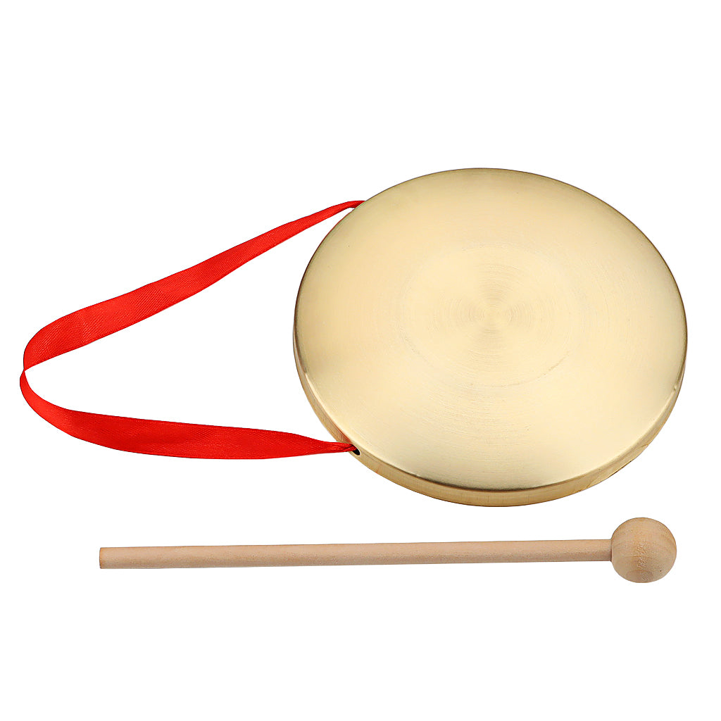 1 Set Practical Hand Gong Gong Percussion Instrument for School Festival Party