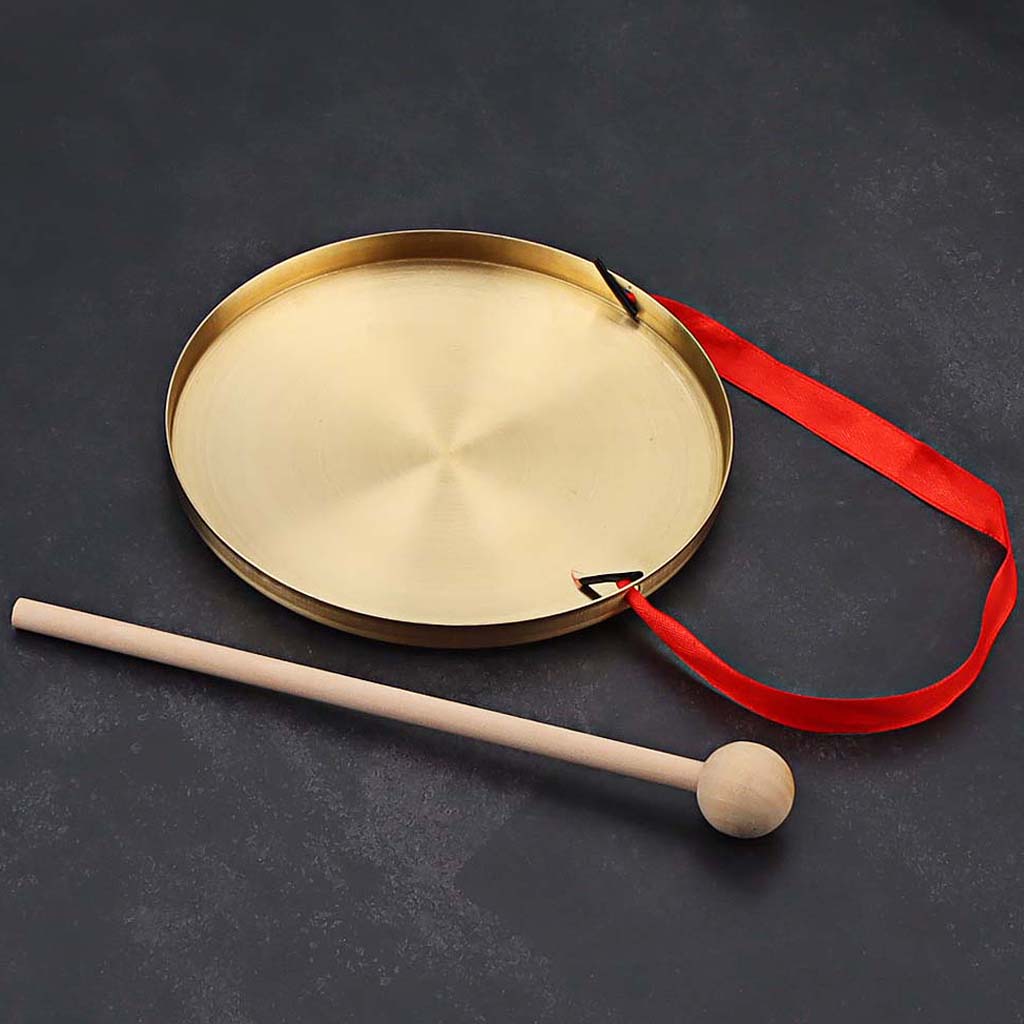 1 Set Practical Hand Gong Gong Percussion Instrument for School Festival Party