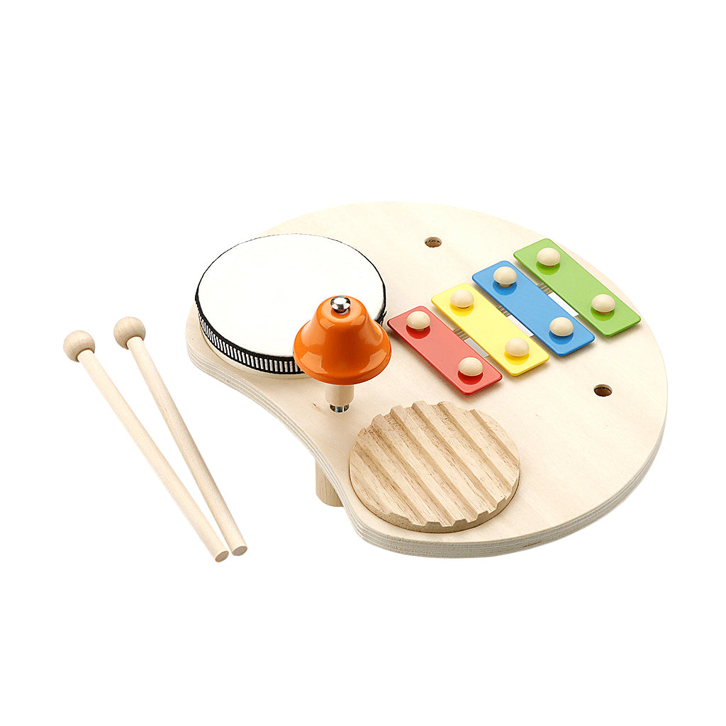 Wooden Music Toys For Babies Children's Multifunctional Music Knocking Table Early Education Kids Drum Set Music Toy Baby Gift