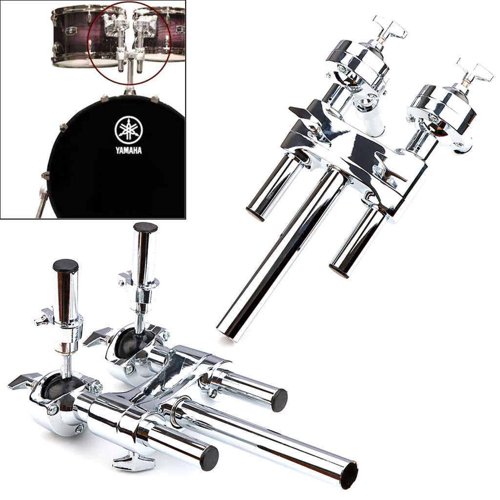 Double Drum Bracket Tom Holder Mount Stand for Drum Tom Accessories