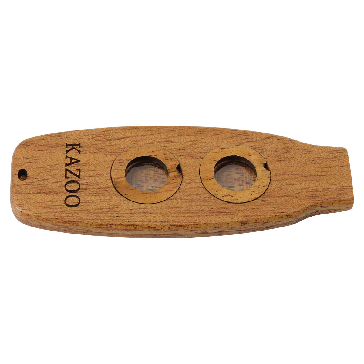 Dual Hole Kazoo Wood Kazoo Flute with Diaphragm for Guitars and Violins Performance