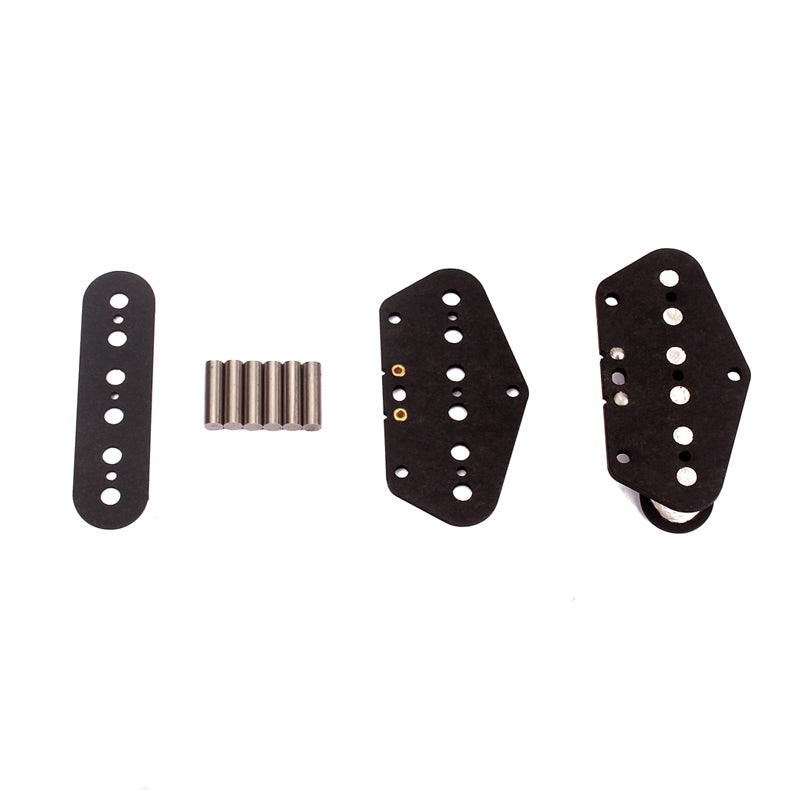 Guitar Bridge & Cupronickel Pickup & 3 Way Switch  Control Knob Plate Set