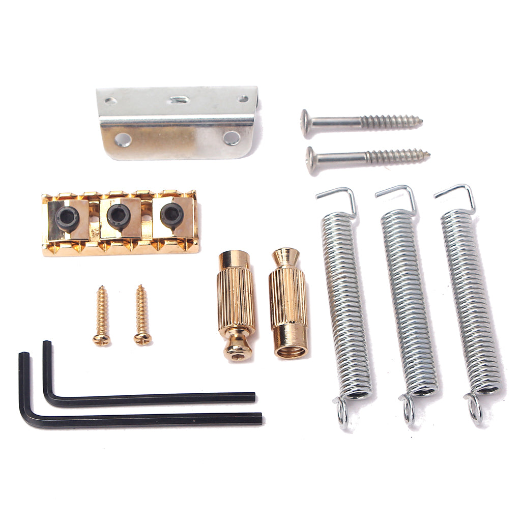 Gold/Black/Chrome Guitar Tremolo Bridge Double Locking System Left handed