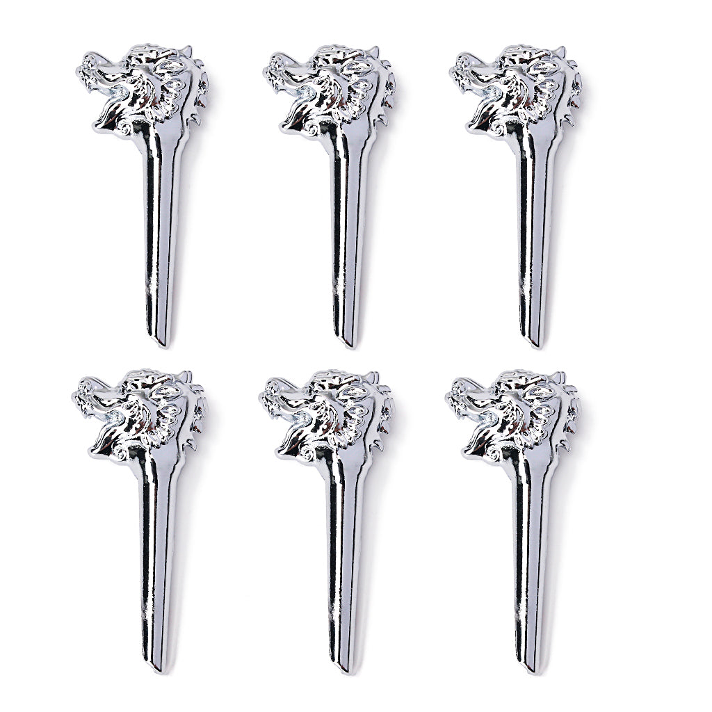 Set of 6 Acoustic Guitar/Mandolin Bridge Pins Replacement-Zinc Alloy