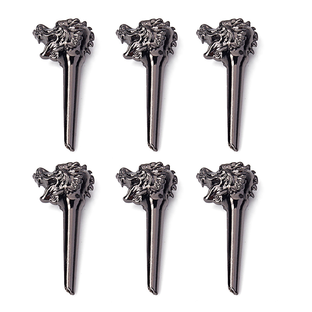 Set of 6 Acoustic Guitar/Mandolin Bridge Pins Replacement-Zinc Alloy