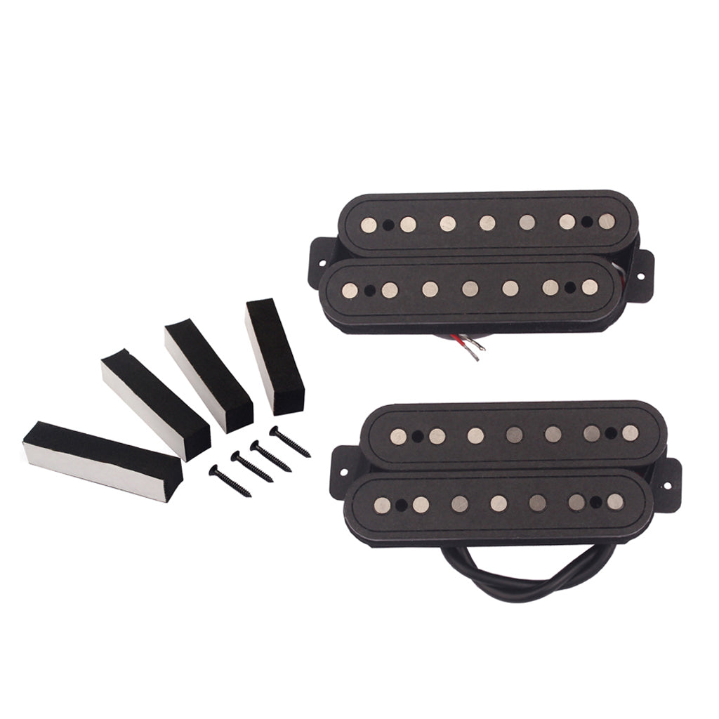 fiber alnico v 7 strings neck and Bridge Pickup Humbucker Guitar