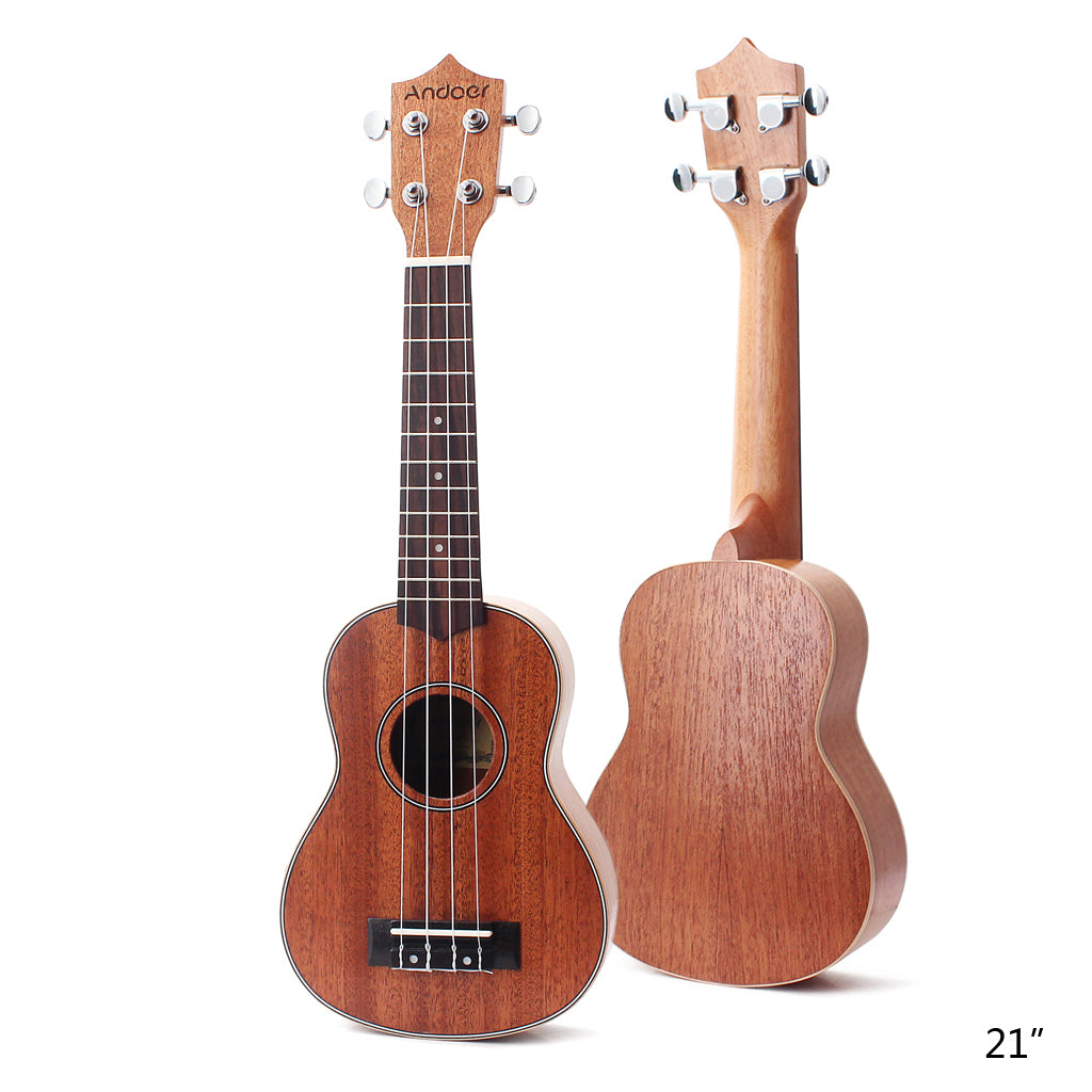 21 Inch Ukulele,4 string Hawaiian Mini Guitar,Soprano Ukulele，Strings Musical Instruments Musical Gifts