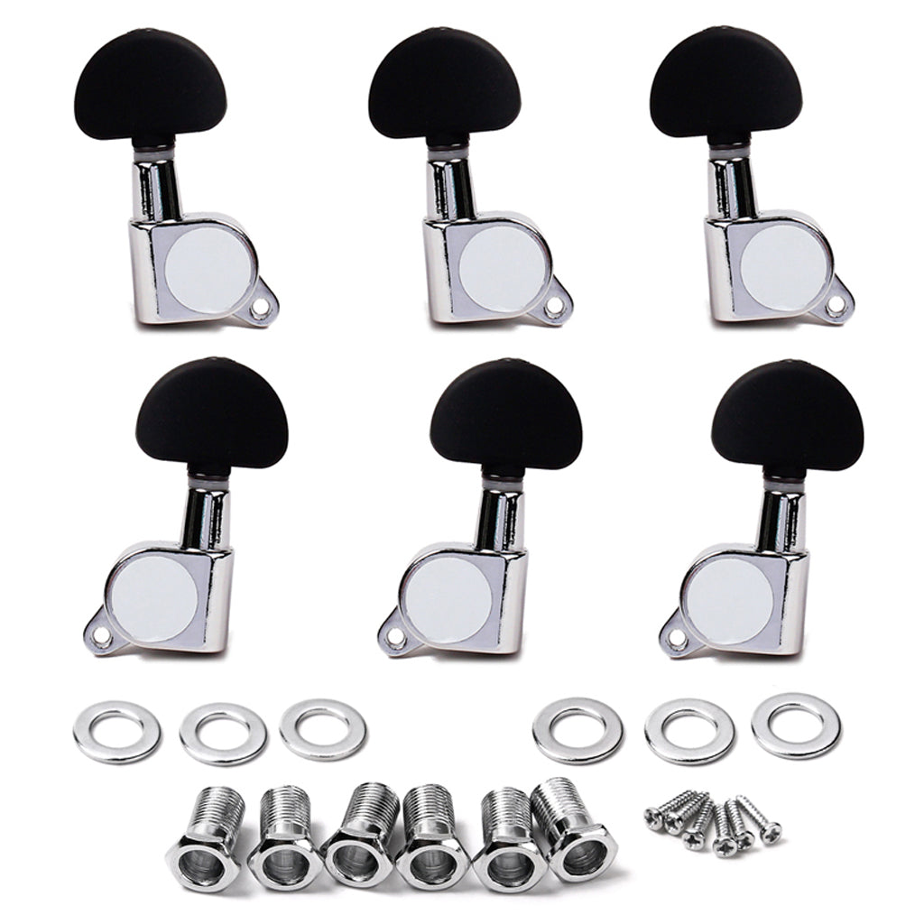 Chrome 3R3L Guitar String Tuning Pegs Tuners Machine Heads Tuners