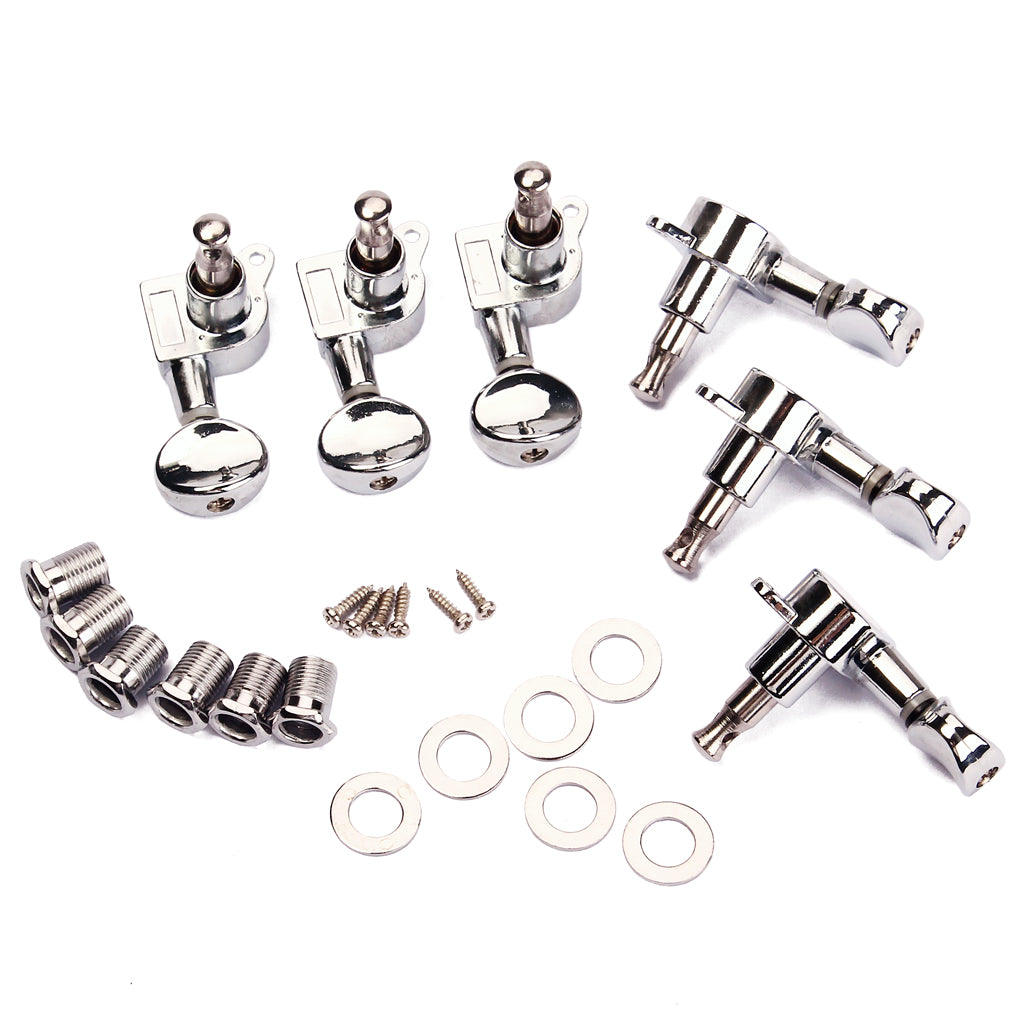 Electric Acoustic Guitar String Tuning Pegs Keys Tuners Machine Heads Chrome/Gold 3L3R