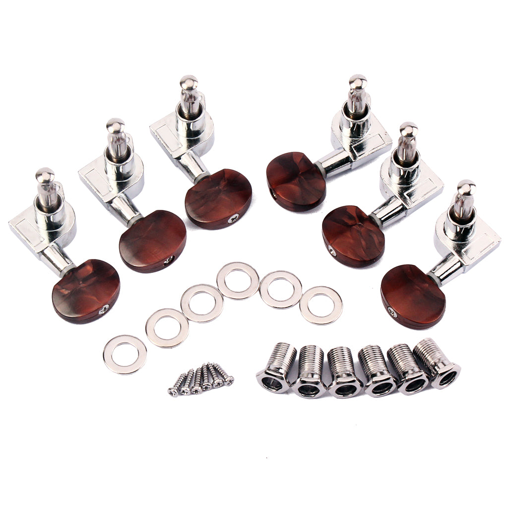 Chrome 3R3L Guitar String Tuning Pegs Tuners Machine Heads Tuners