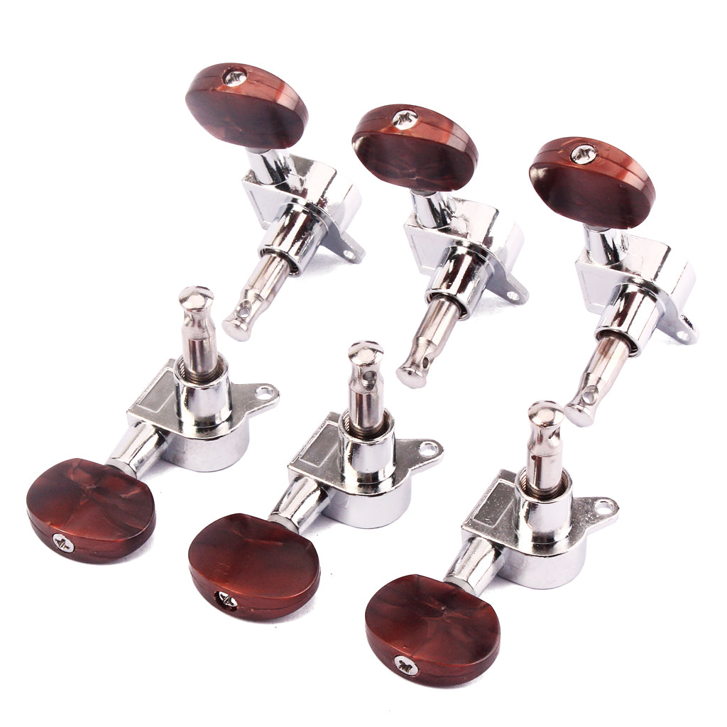 Chrome 3R3L Guitar String Tuning Pegs Tuners Machine Heads Tuners