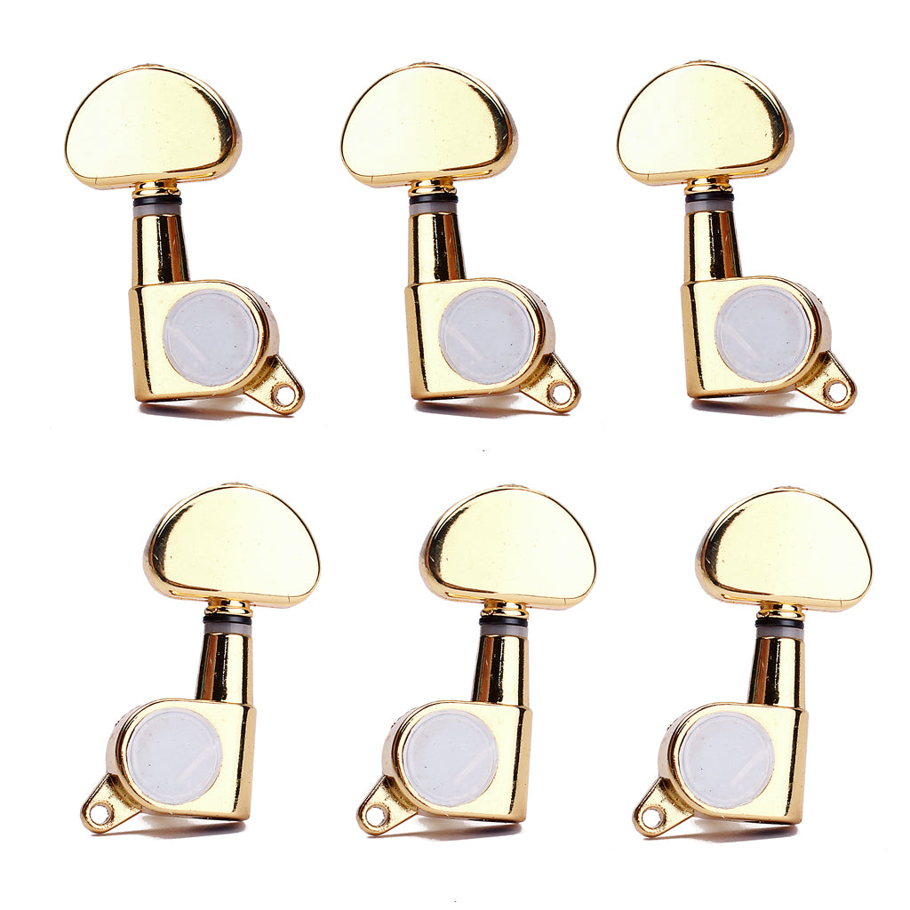 3R3L Chrome/Black/Gold Half Moon Button Guitar Sealed String Tuning Pegs Keys Machine Heads Tuners For Epi Style