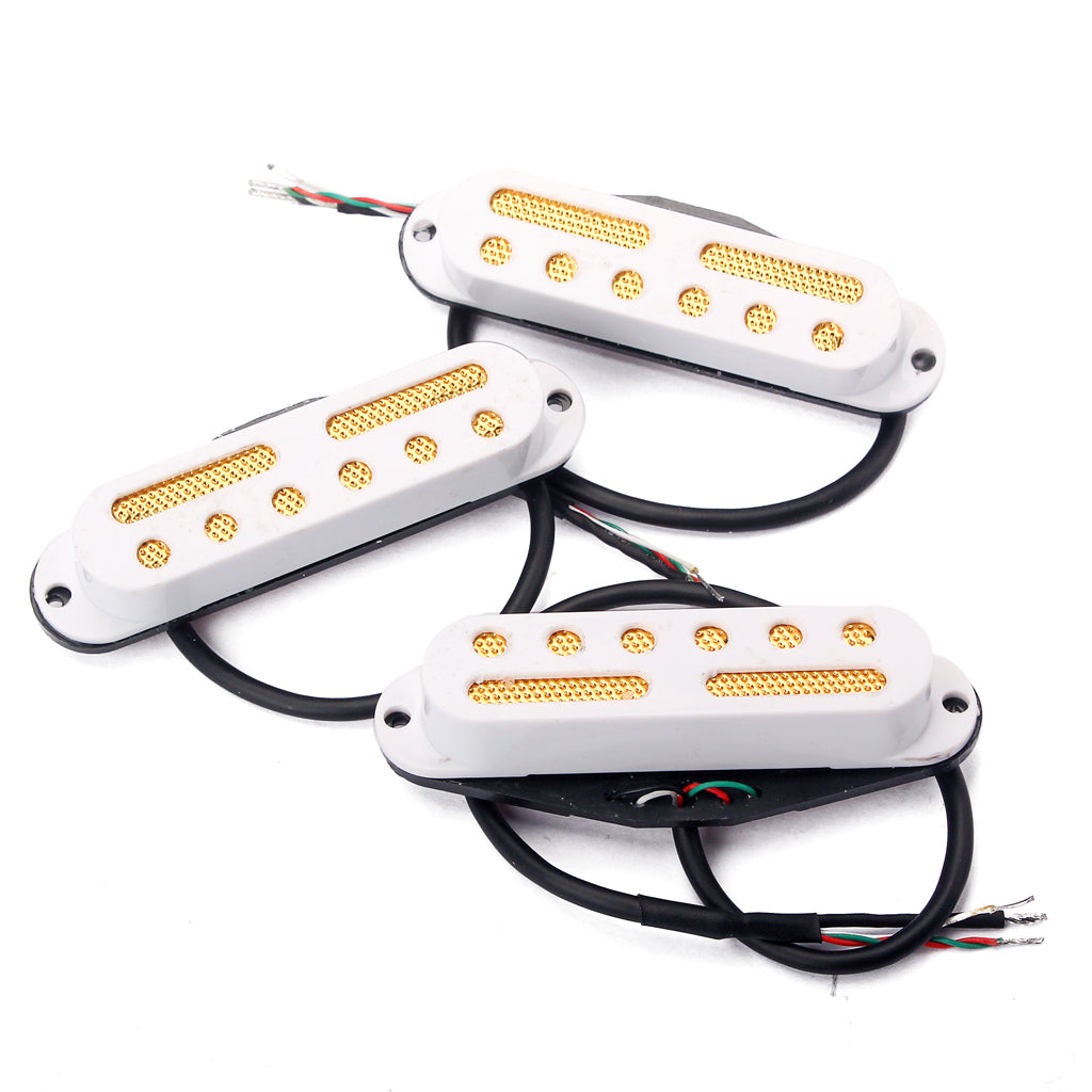 SSS Standard Single Coil Pickup Set ,White/Black/CREAM/Red/green