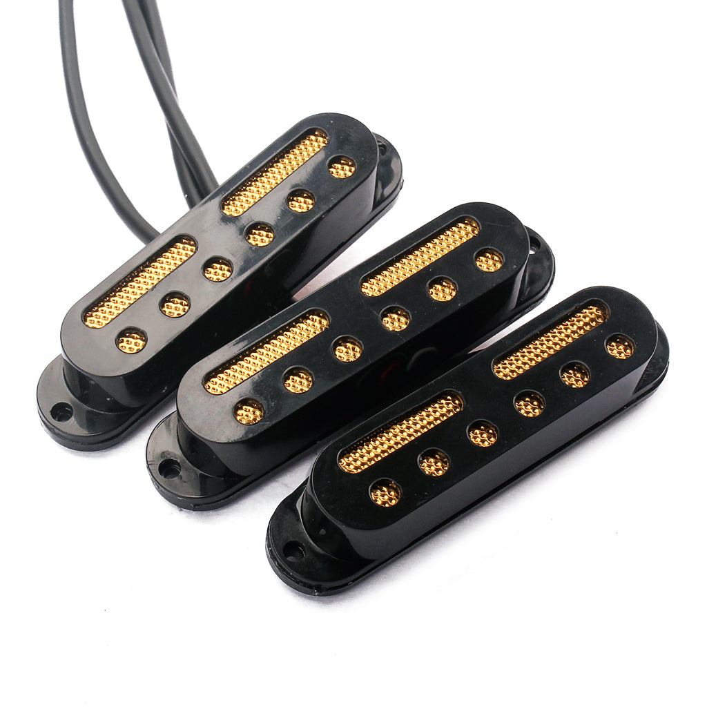 SSS Standard Single Coil Pickup Set ,White/Black/CREAM/Red/green