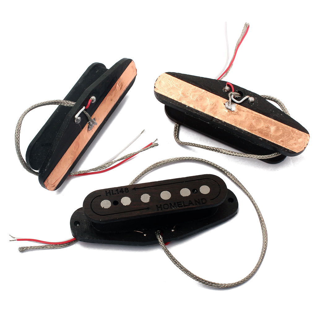 Hand wound Pickups fit Fender Stratocaster, Hot Custom with Alnico5  wood material