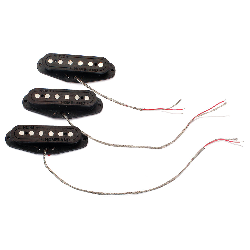 Hand wound Pickups fit Fender Stratocaster, Hot Custom with Alnico5  wood material