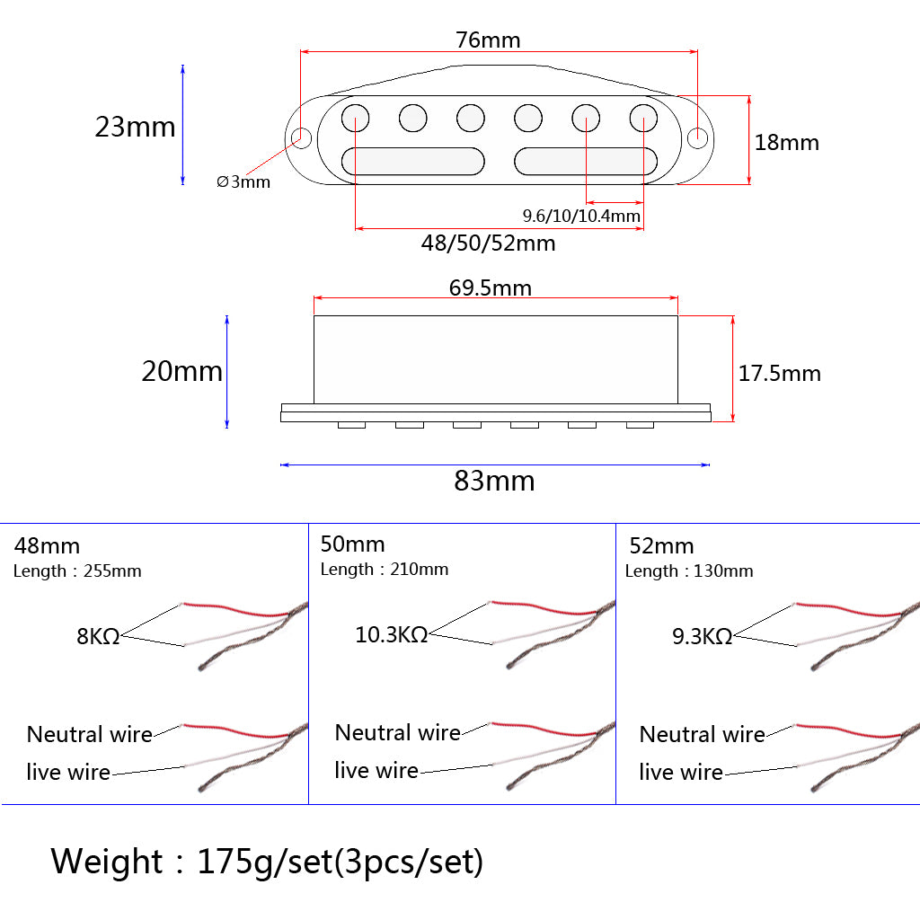 Hand wound pickups fit Fender stratocaster. Hot Custom ALNICO 5 strat pickups.