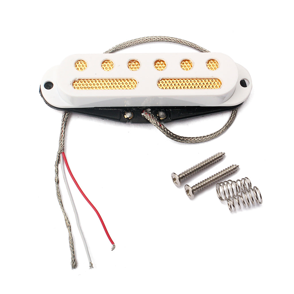 Hand wound pickups fit Fender stratocaster. Hot Custom ALNICO 5 strat pickups.