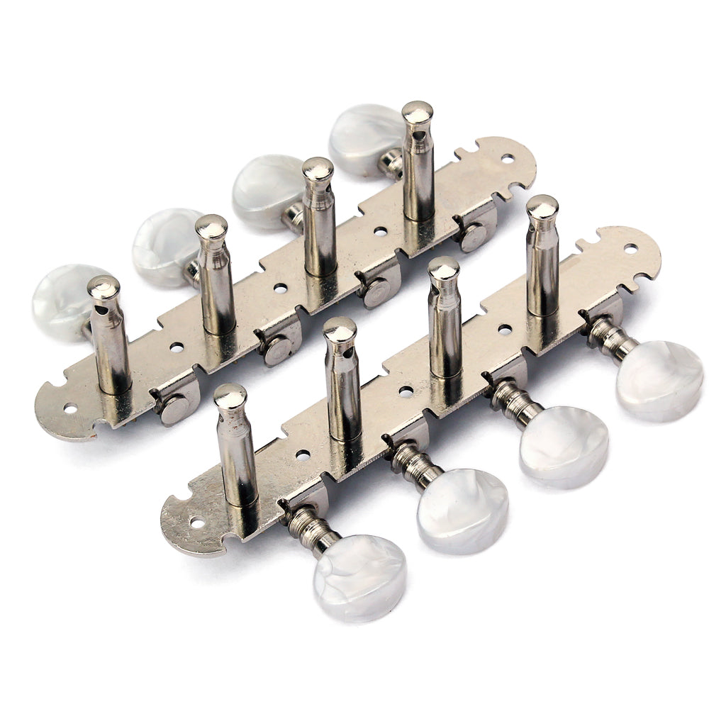 Mandolin Guitar Machine Heads 4L+4R Mica Color Round Button Tuner