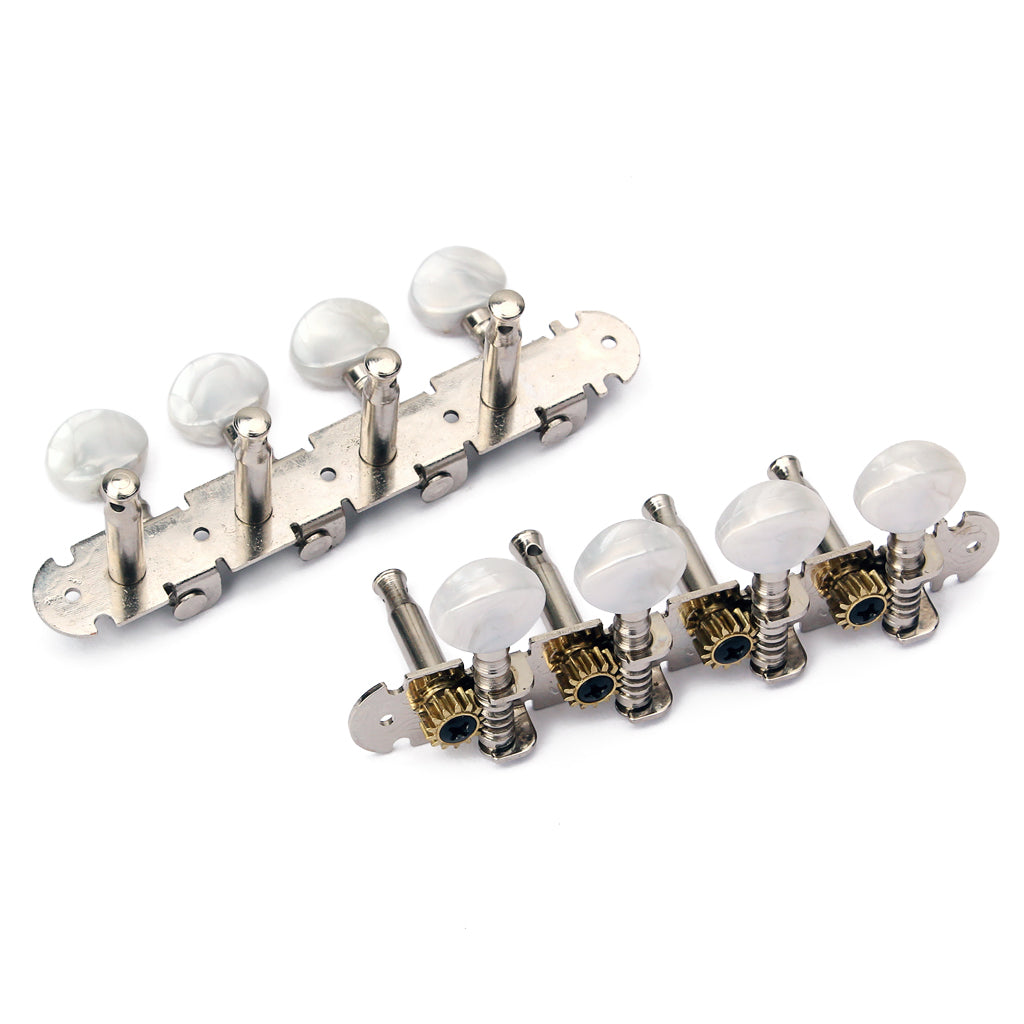 Mandolin Guitar Machine Heads 4L+4R Mica Color Round Button Tuner