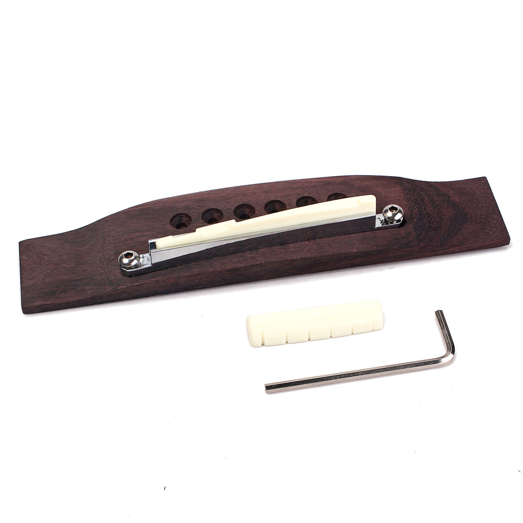 Adjustable 6 string Rosewood Acoustic Guitar Bridge