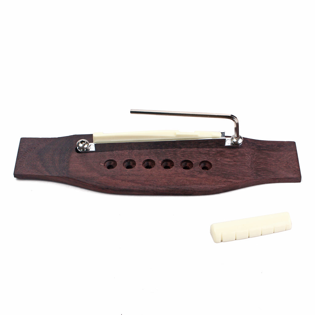 Adjustable 6 string Rosewood Acoustic Guitar Bridge