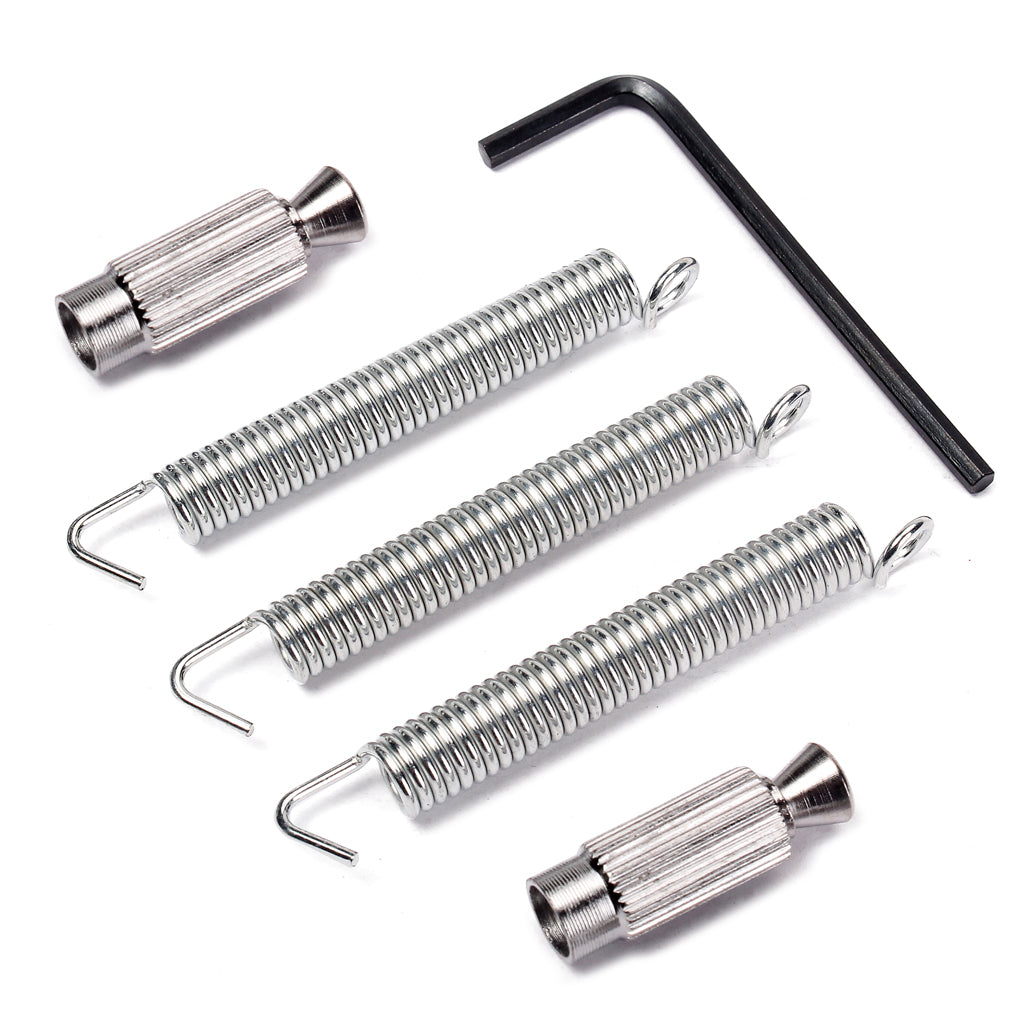 Professional Guitar Tremolo Bridge Parts Double Locking System Silver/Black