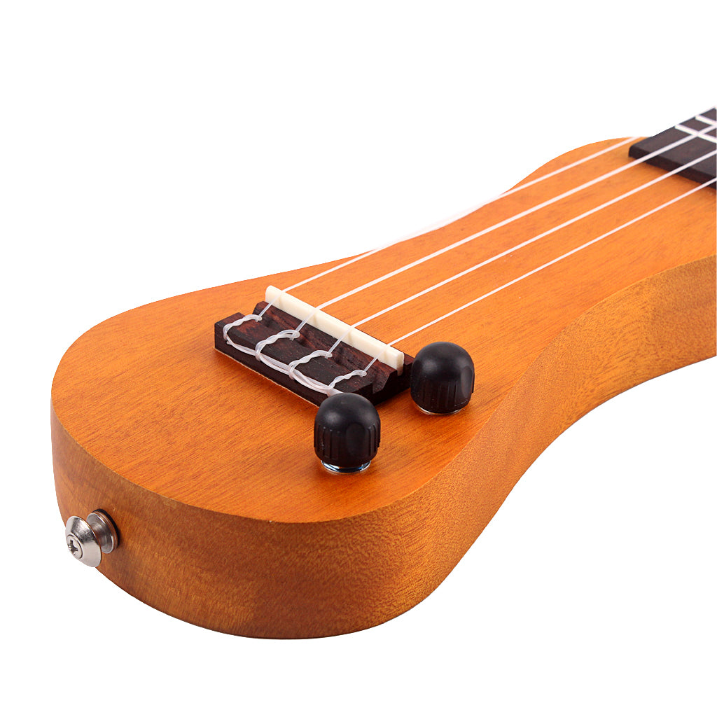 21 inch Electric Ukulele Solid Wood Creative Peanut Shell Mahogany Peanut Shaped UKE Ukelele