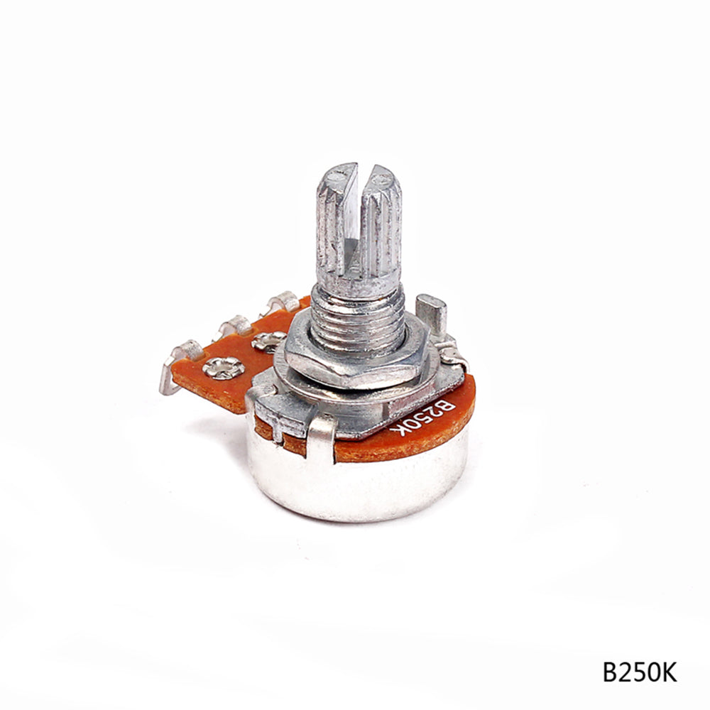 10PCS mini A250K B250K A500K   15mm Shaft Guitar Pots Short Shaft Potentiometer  Guitar Audio Tone Switch