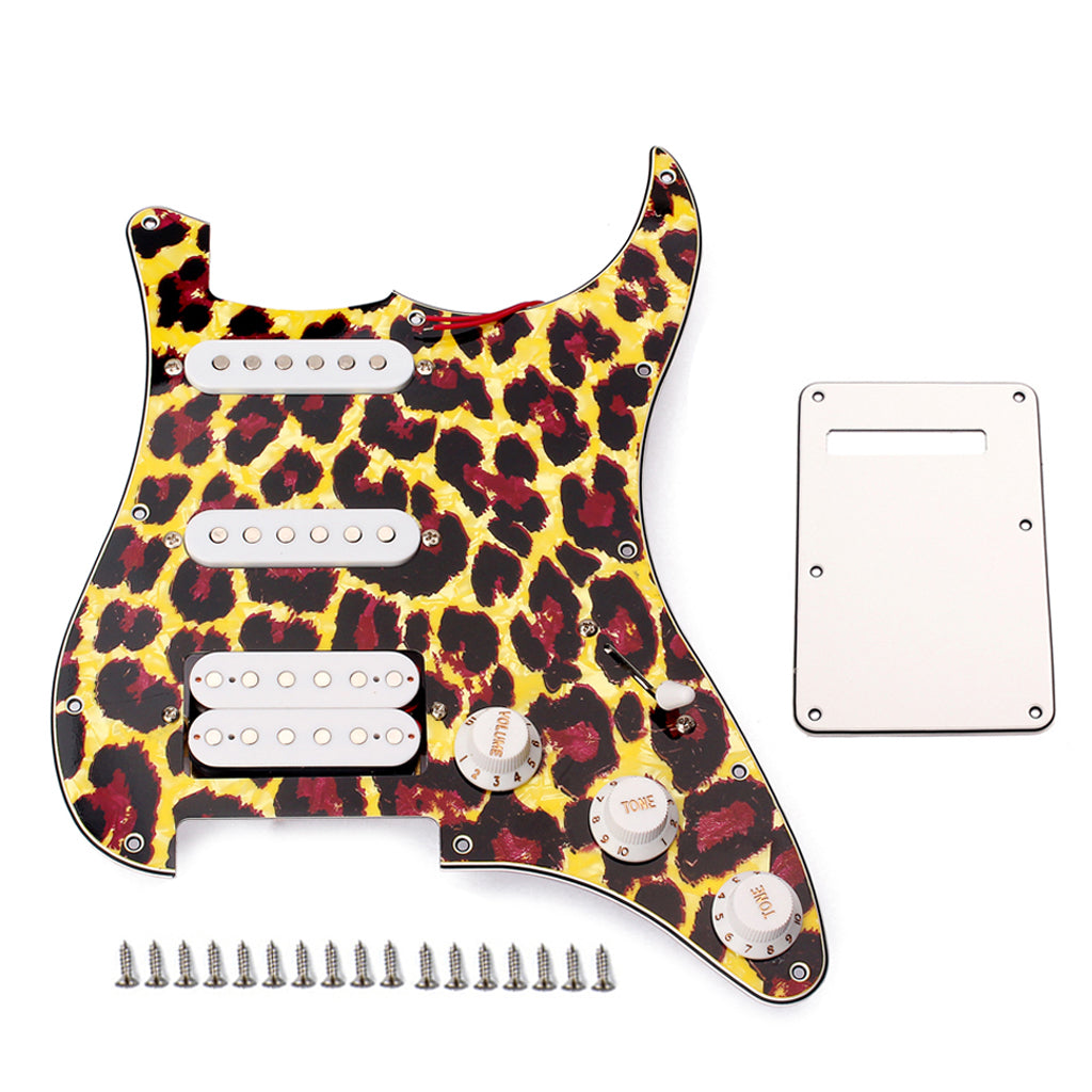 High Quality Electric Guitar Pickguard 3-ply SSH Loaded Prewired Humbucker Pickguard Pickups Set for Guitar