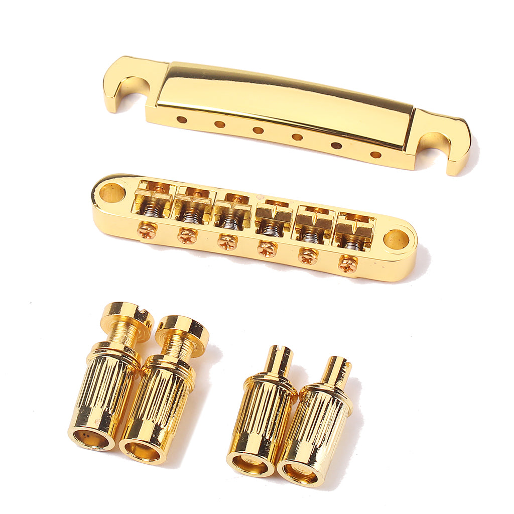 Guitar Bridge Locking Tune-O-Matic TOM Bridge and Tailpiece Set for LP Electric Guitar