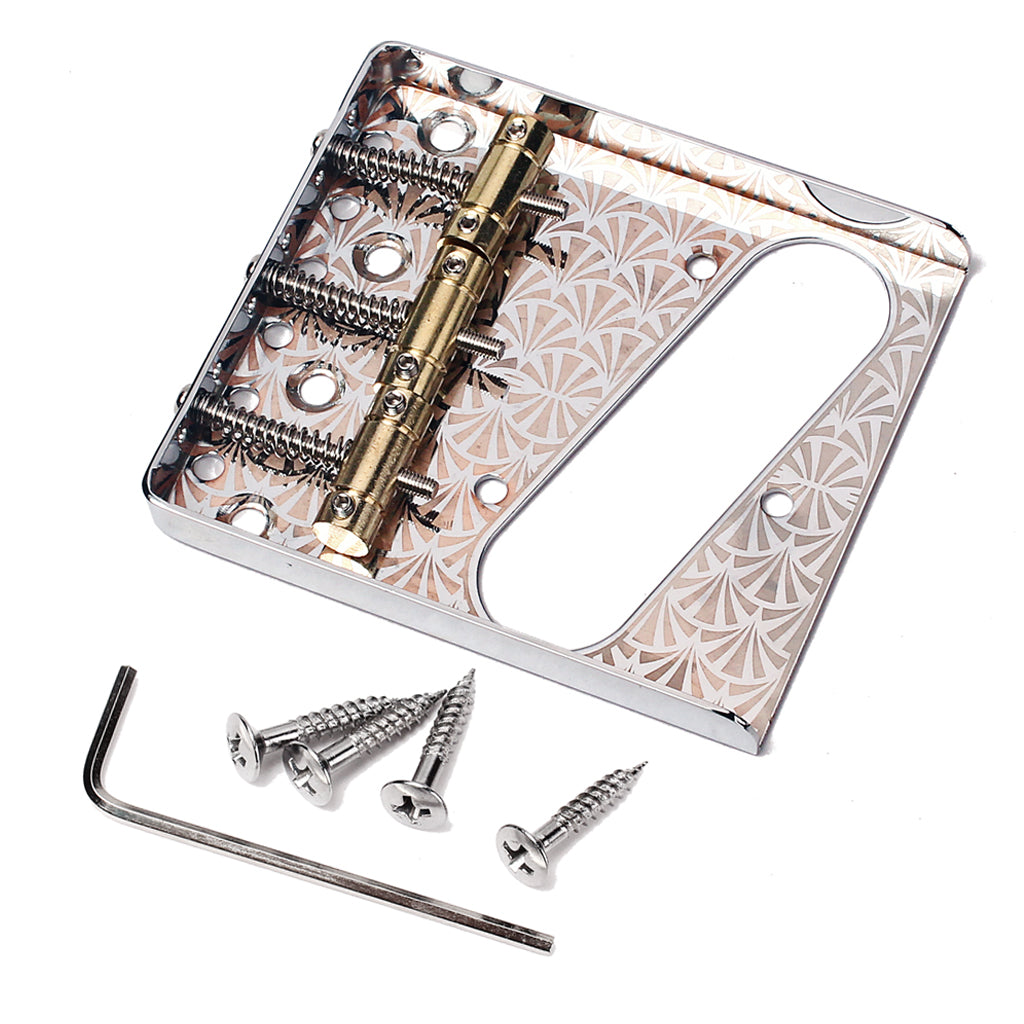 Silver Copper 3 Saddle Bridge for TL Electric Guitar