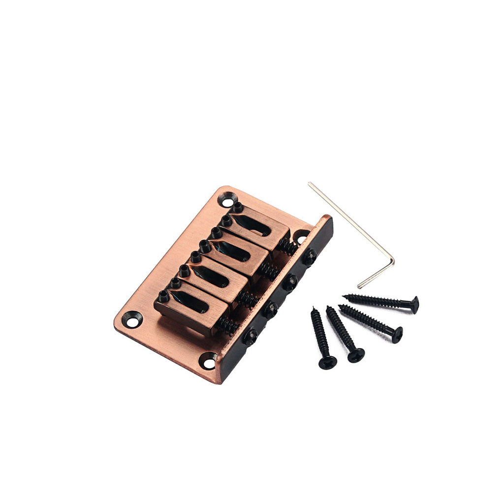 4 String Vintage ukulele bridge  for  cigar box  Guitar Ukulele  red cooper Guitar Parts and Accessories