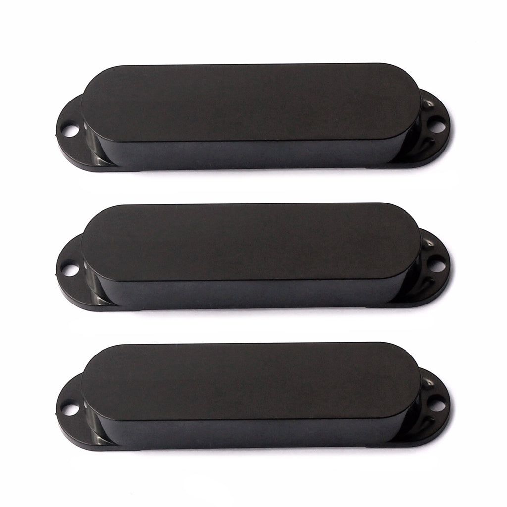 1 Set of 3pcs Matte  Sealed Closed Single Coil Pickup Covers For Electric Guitar Pickup Lid/Shell/Top