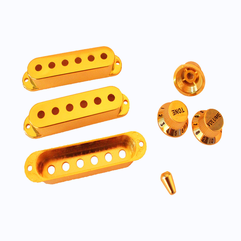 Generic Guitar Pickup Covers Knobs Kit multi-color