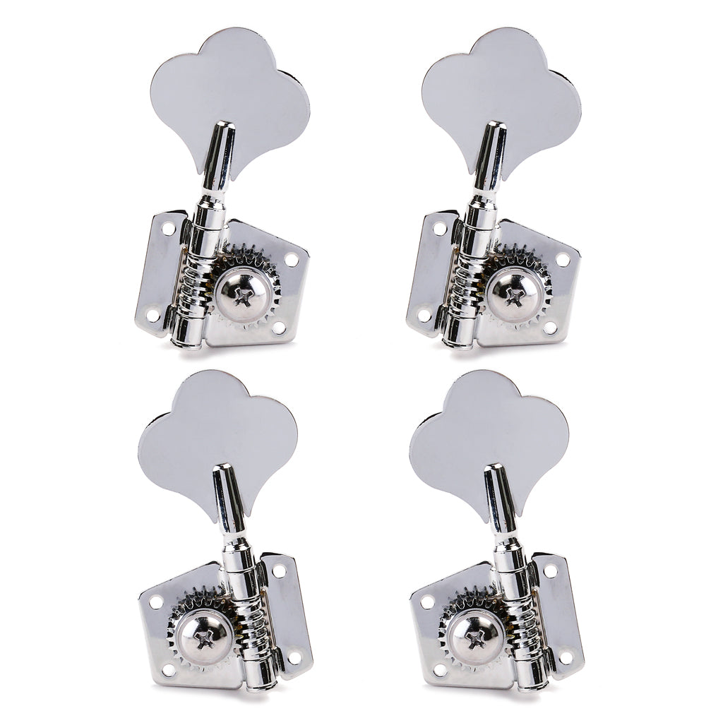 Chrome/Black/Gold Bass Guitar 4R Machine Heads Knobs Tuners Tuning Pegs