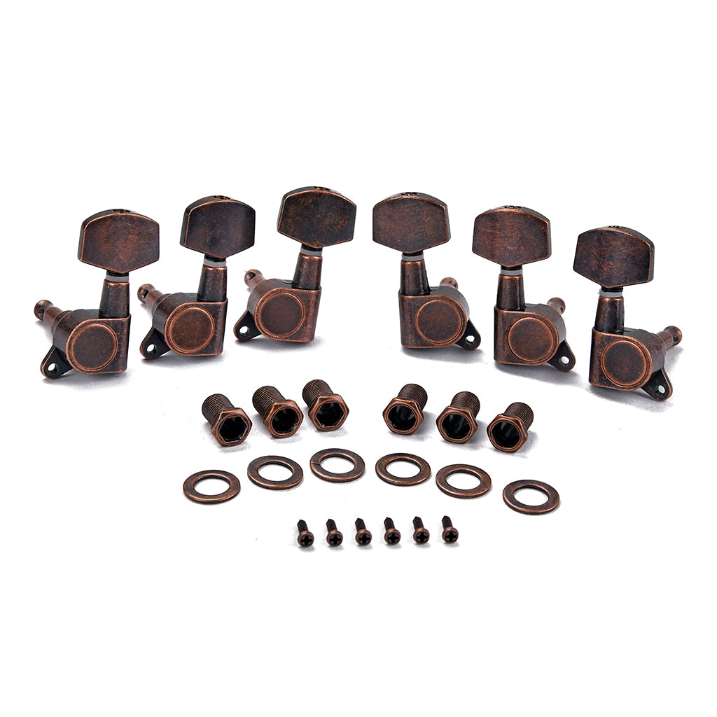 3R3L Red Bronze/Bronze Acoustic Guitar Machine Head String Tuning Pegs Tuners