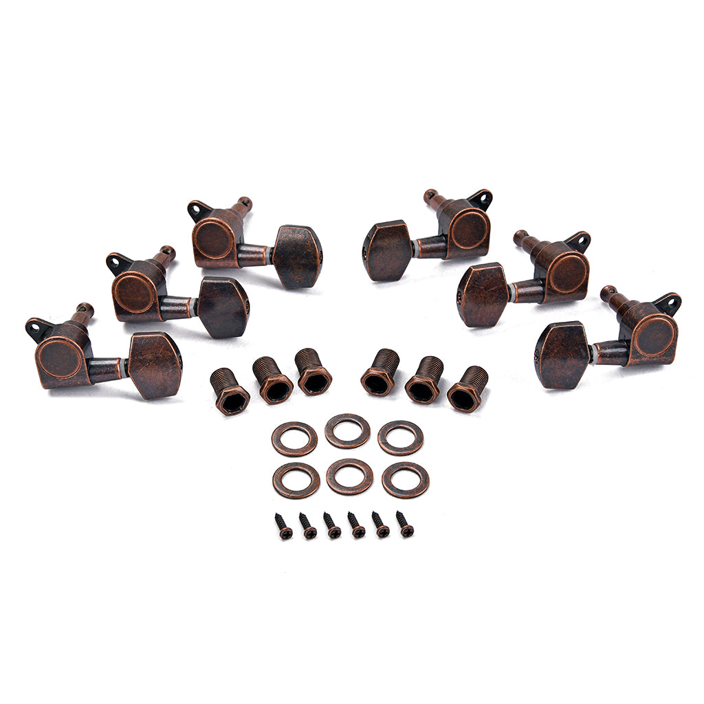 3R3L Red Bronze/Bronze Acoustic Guitar Machine Head String Tuning Pegs Tuners