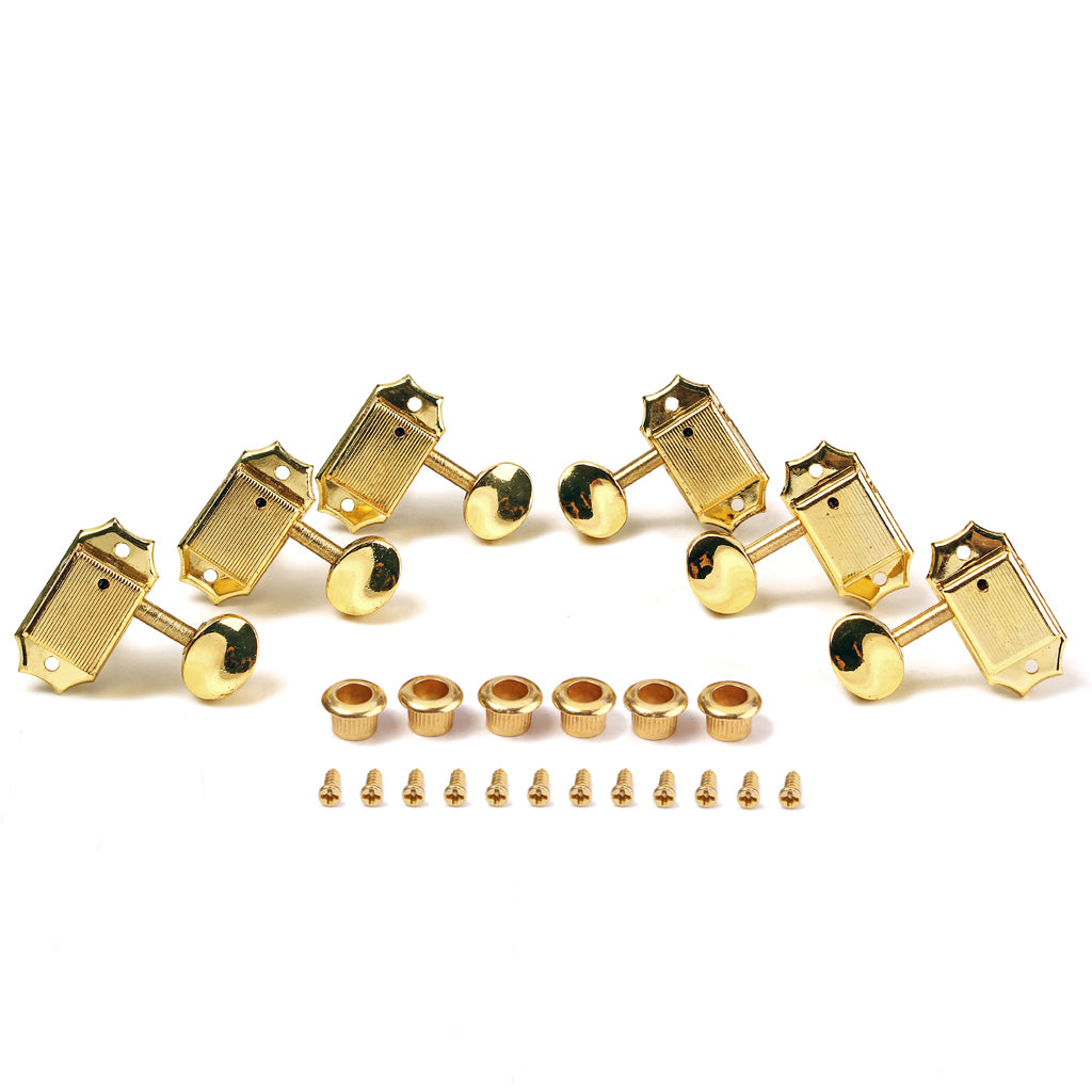 Gold/Chrome 3L3R Tuning Peg Machines Pegs Heads For Guitar Key