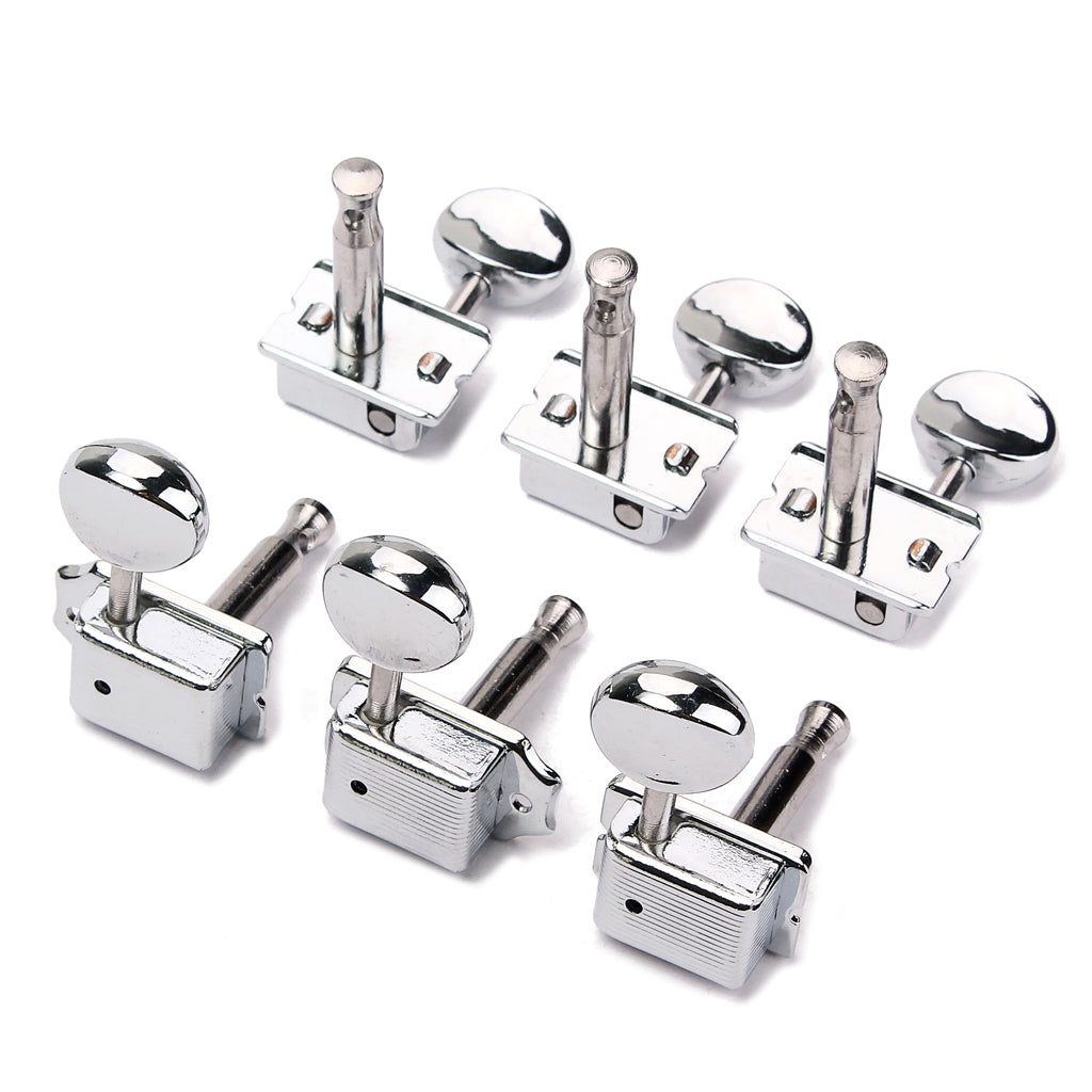 New 6 In Line Vintage Style Fender Guitar Machine Heads 6R Tuning Pegs