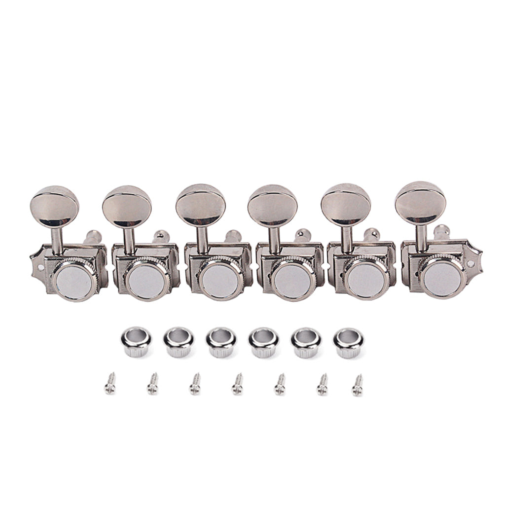 Vintage Nickel Lock String Tuners Electric Guitar Machine Heads Tuners For ST TL Guitar Tuning Pegs