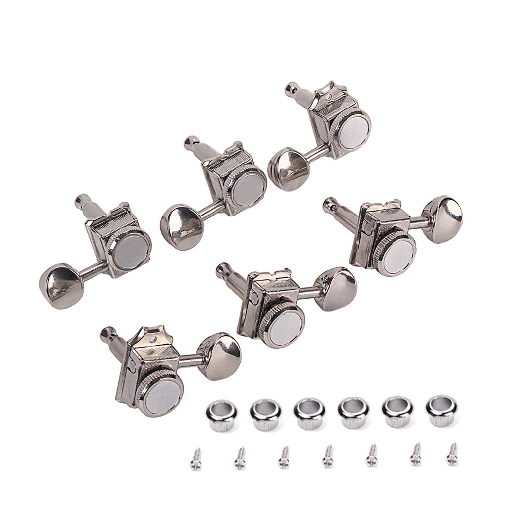 Vintage Nickel Lock String Tuners Electric Guitar Machine Heads Tuners For ST TL Guitar Tuning Pegs