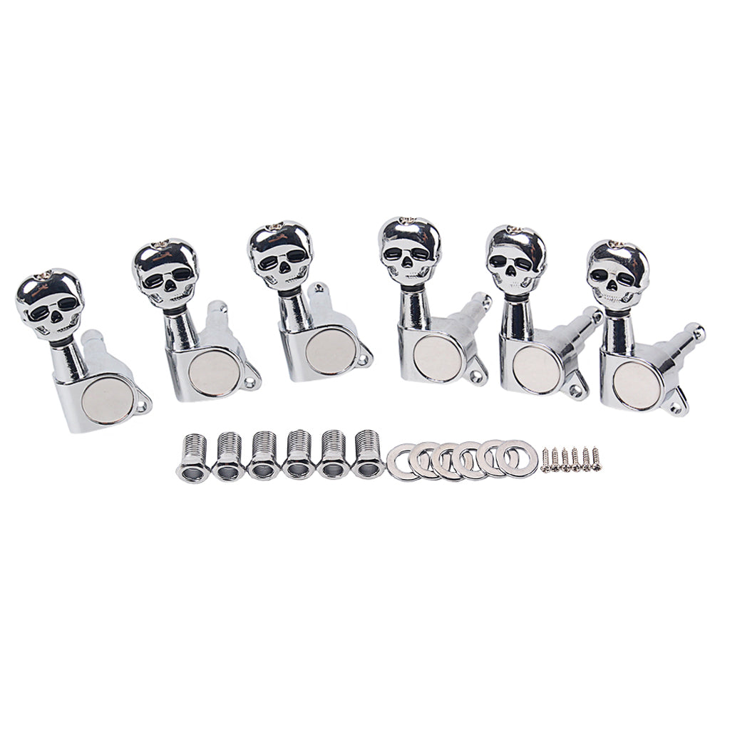 Gold /Chrome Guitar String Tuning Pegs Tuners Machine Head Keys 6R Fit for  Guitar