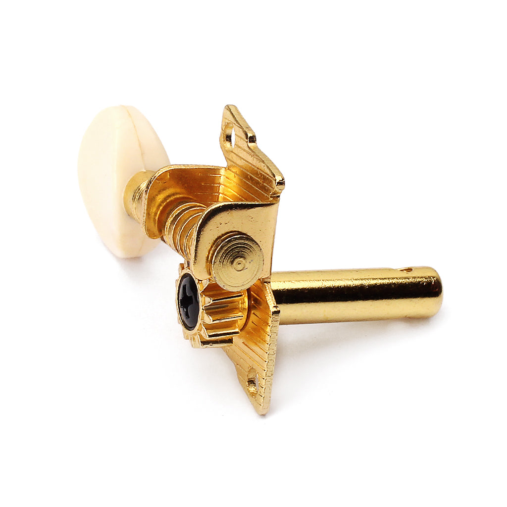 Gold Plated 2R2L Tuning Peg Machine Head Tuner for UKULELE Concave Button