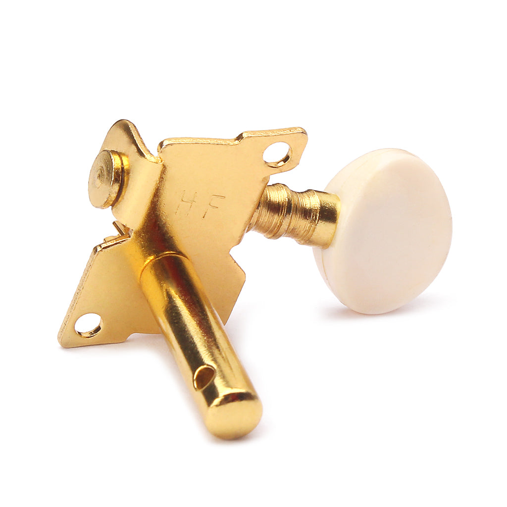 Gold Plated 2R2L Tuning Peg Machine Head Tuner for UKULELE Concave Button