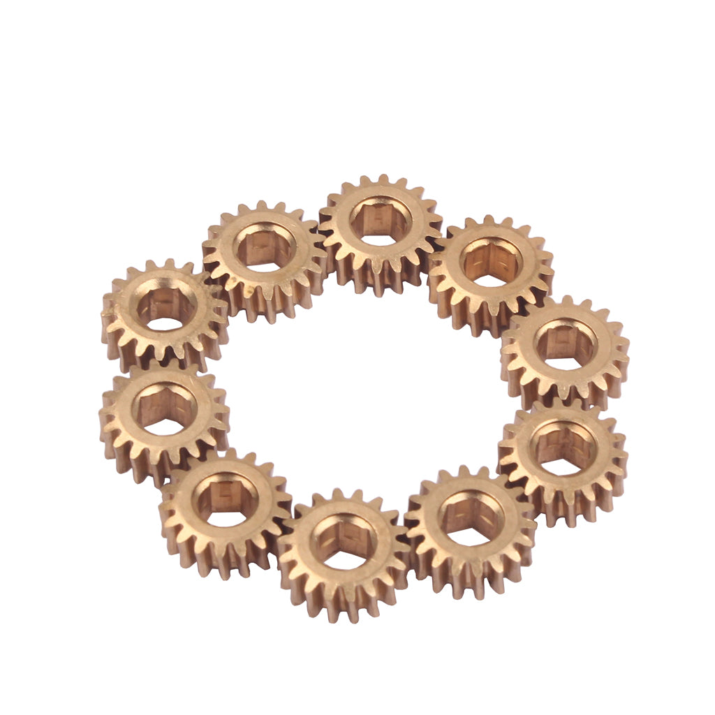 30 Pcs Brass Hex Hole Gear for Guitar Tuners Tuning Pegs Key Machine Head Replacement - Gear Ratio 1:18