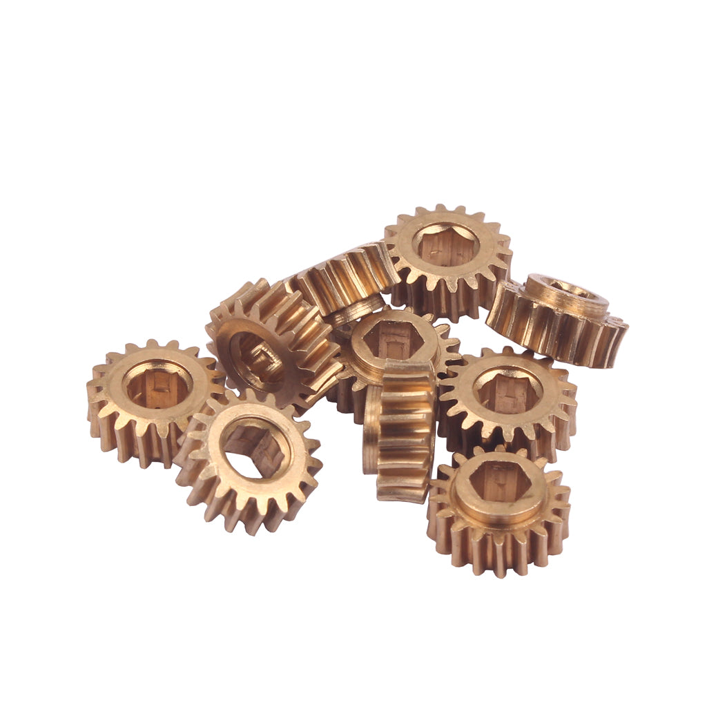 30 Pcs Brass Hex Hole Gear for Guitar Tuners Tuning Pegs Key Machine Head Replacement - Gear Ratio 1:18