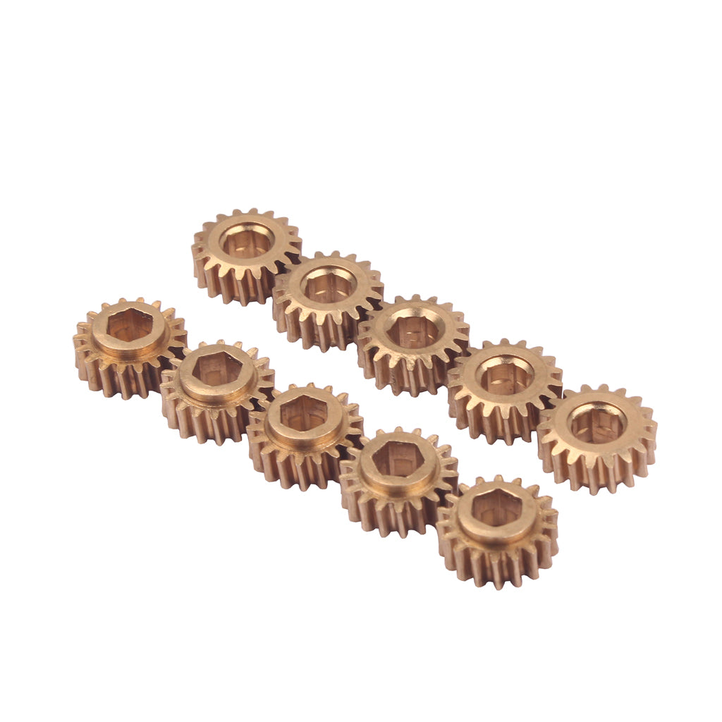 30 Pcs Brass Hex Hole Gear for Guitar Tuners Tuning Pegs Key Machine Head Replacement - Gear Ratio 1:18