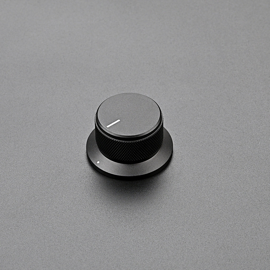 1Pc Black Color Aluminium AMP volume potentiometer Knob 6.0mm hole