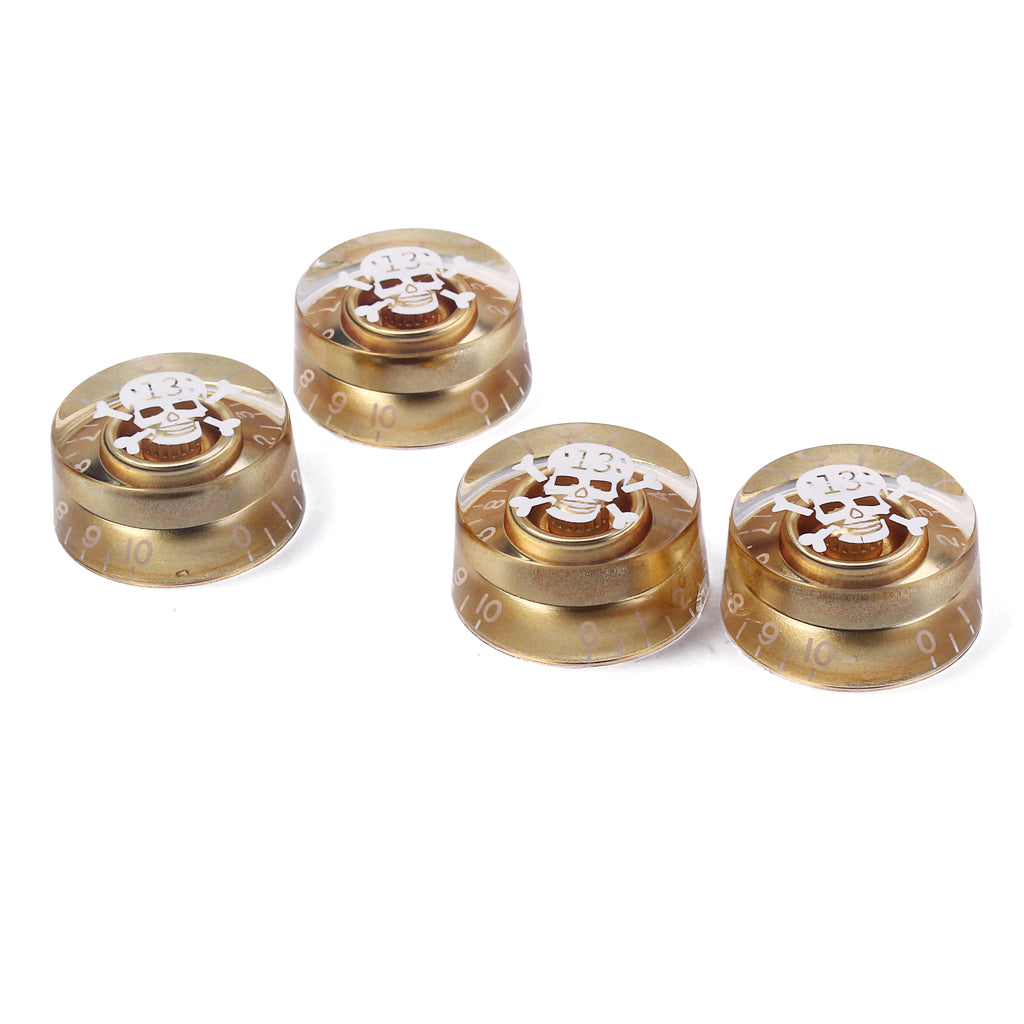 4 PCS Round Guitar Knobs Speed Volume Tone Control Knobs Rotary Knobs for Electric Guitar Parts Replacement, multi-color optional